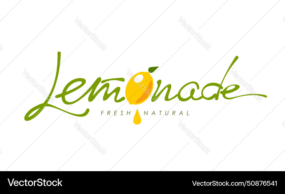 Refreshing Lemonade Icon Vector Image