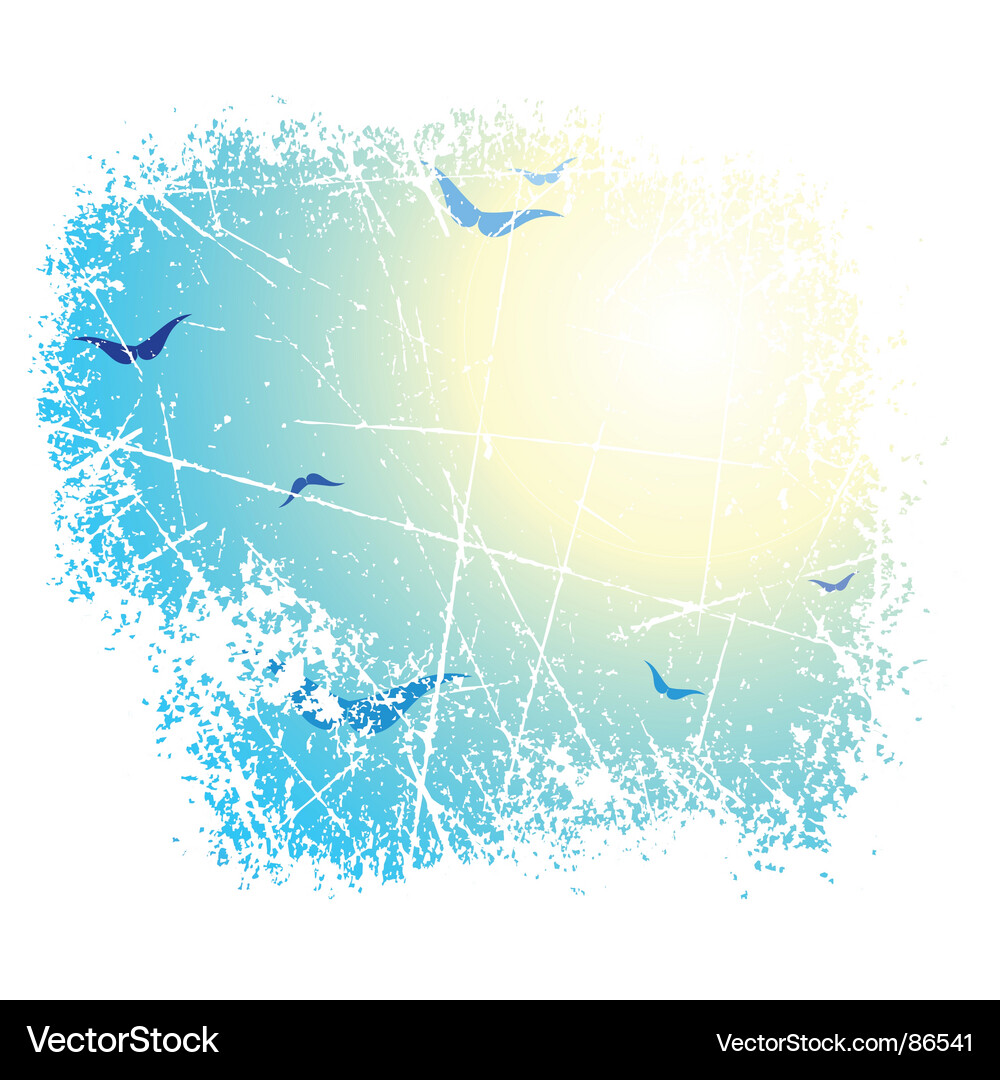 Sky and Cloud Background Vector Image