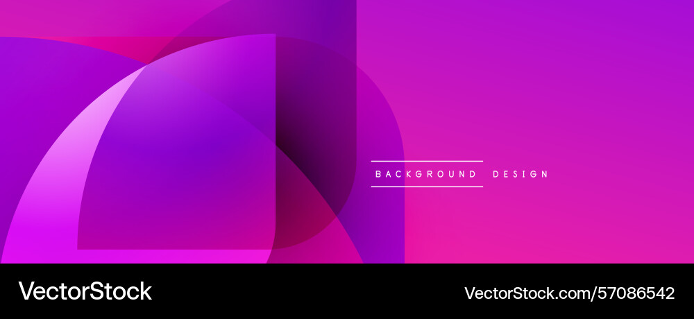 Abstract vibrant design overlapping shapes create Vector Image