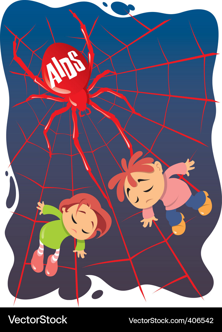 Aids net Vector Image