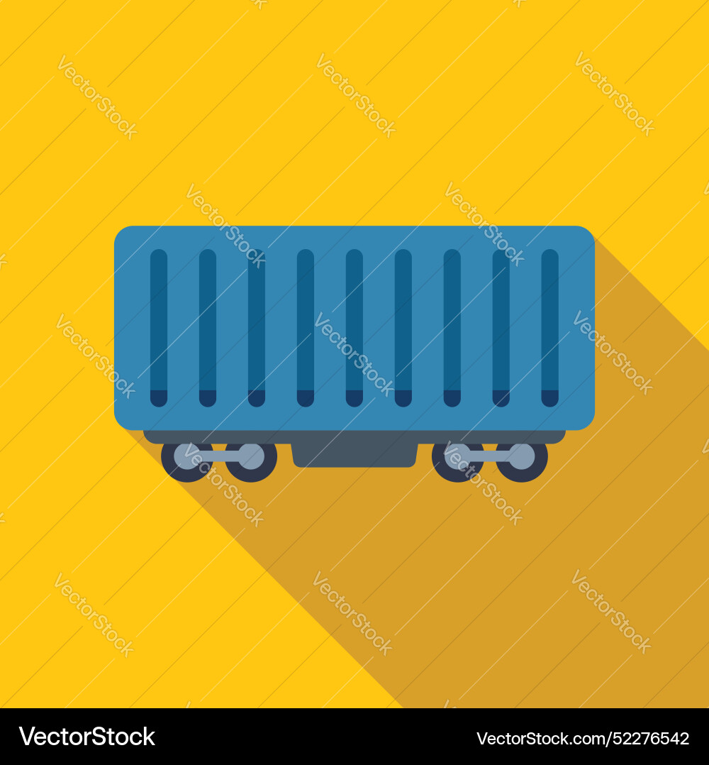 Freight train waggon carrying cargo Freight train waggon carrying cargo vector image