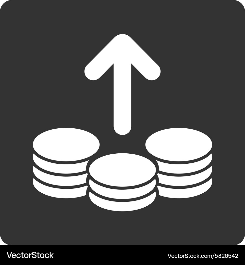 Payout icon from commerce buttons overcolor set Vector Image