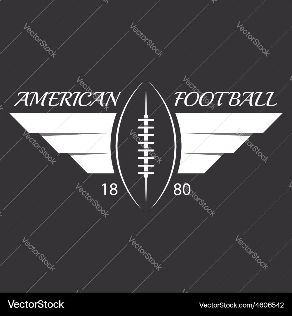 Sporty Football with Wings Vector Image