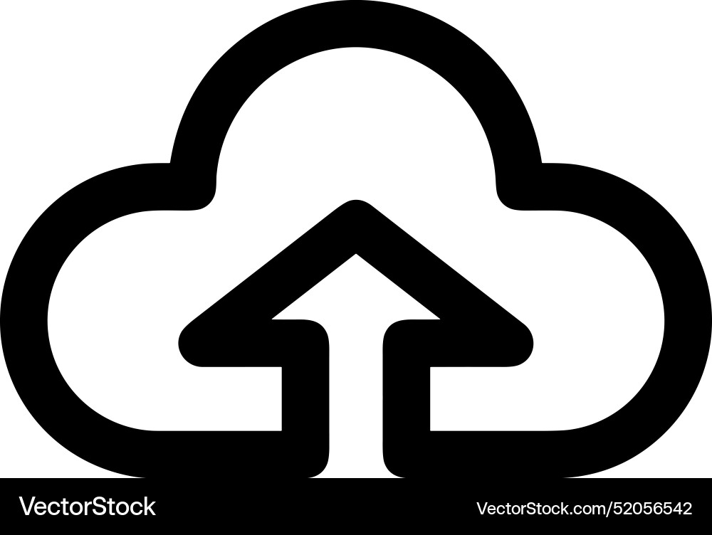Upload outline icon symbol image Vector Image