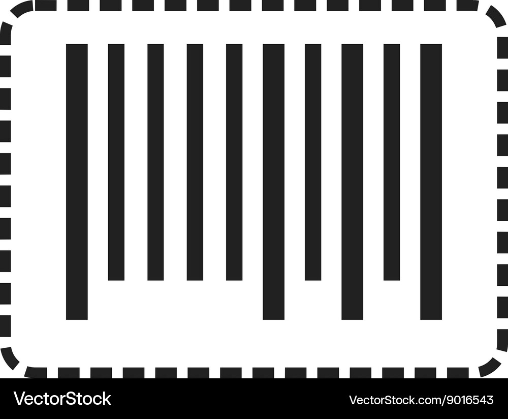 Cutting bar code Vector Image