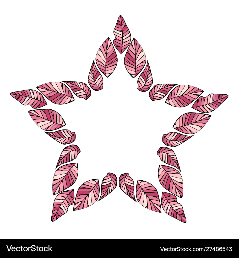 Frame branches with leaves Frame branches with leaves vector image