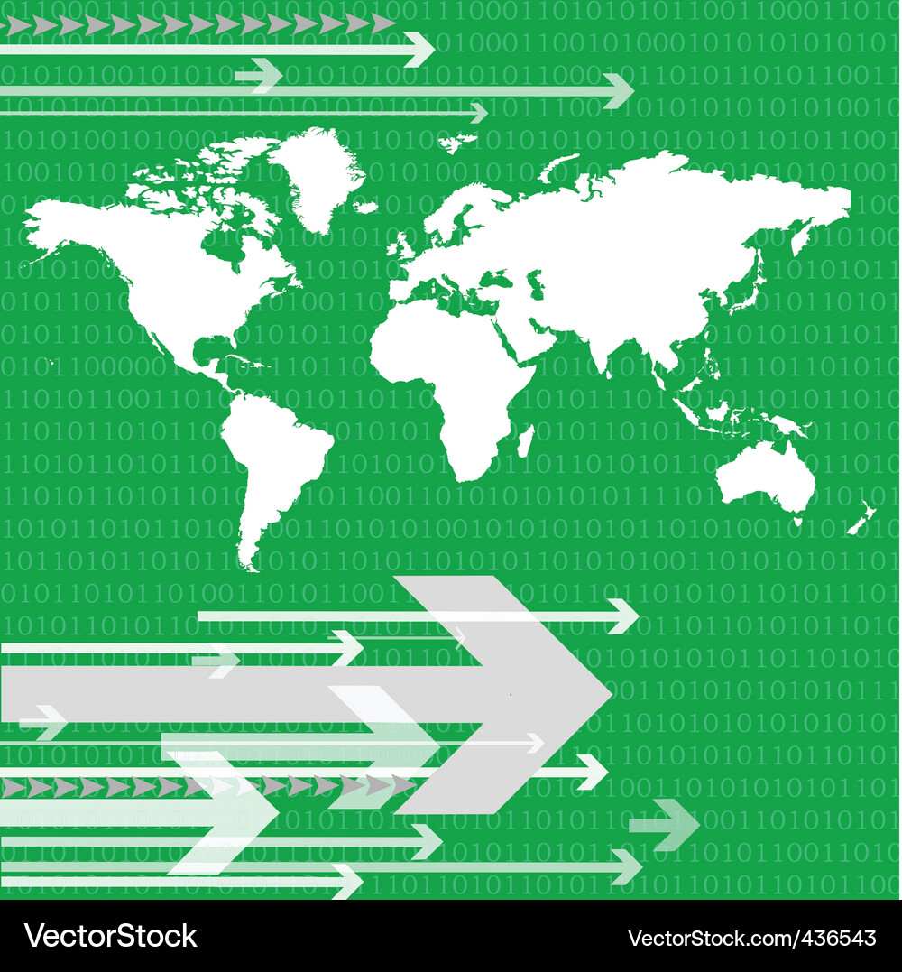 Global Map Background Vector Image