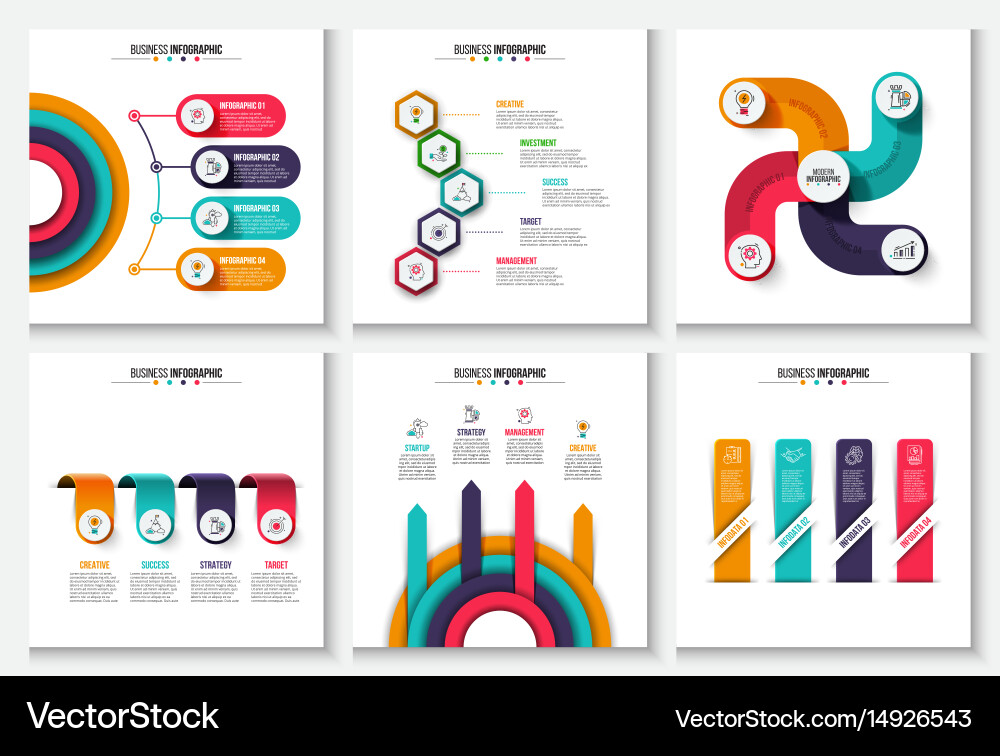 Process & Data Flow Chart vector image