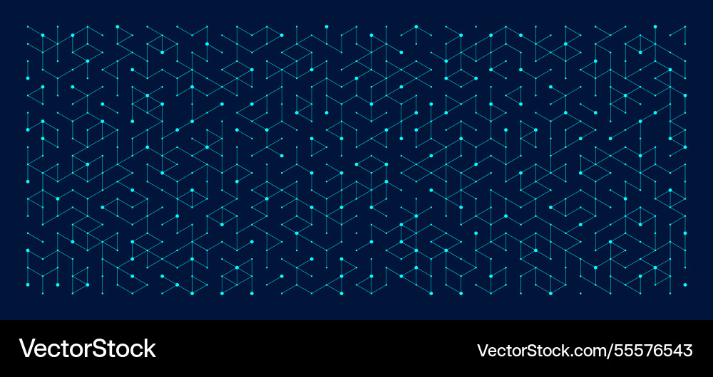 Technology abstract background with cubes lines Technology abstract background with cubes lines vector image