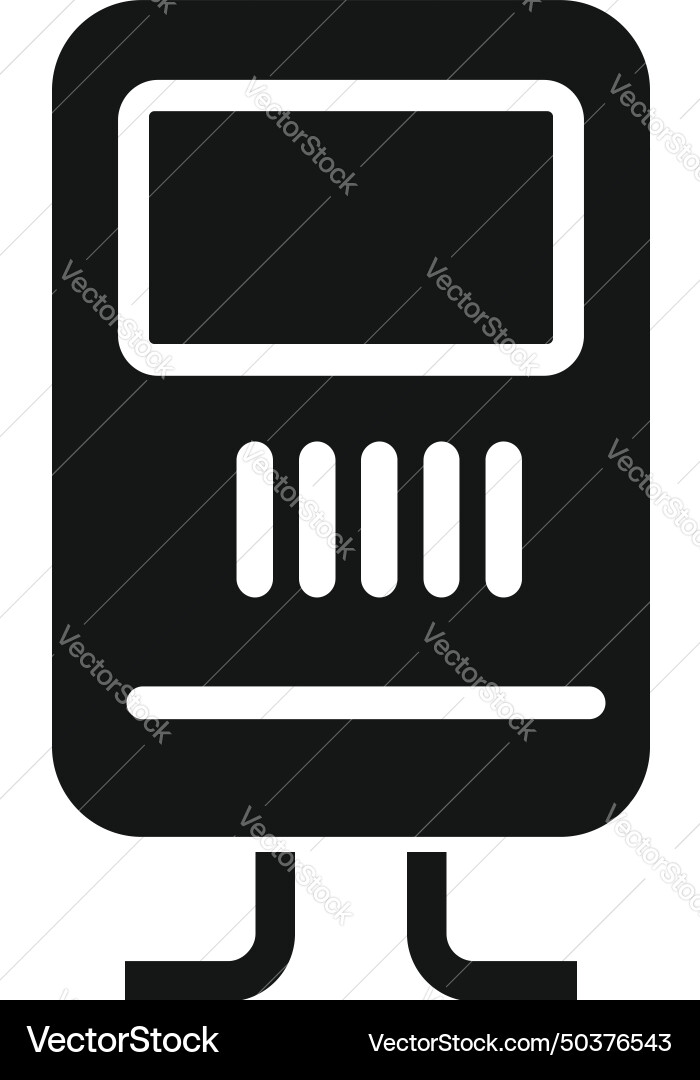 Wall power part icon simple setup house Vector Image
