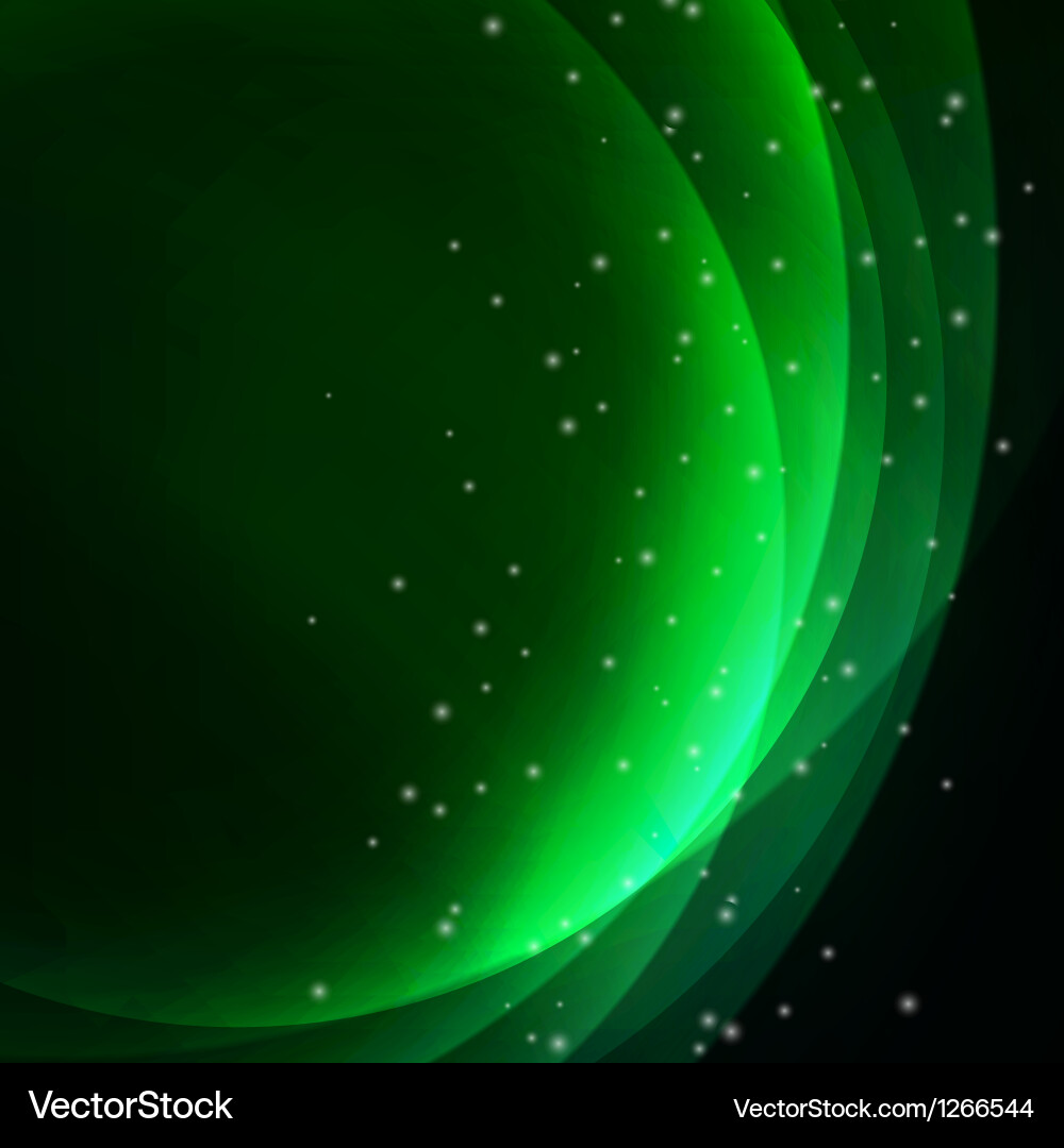 Abstract green light background Royalty Free Vector Image