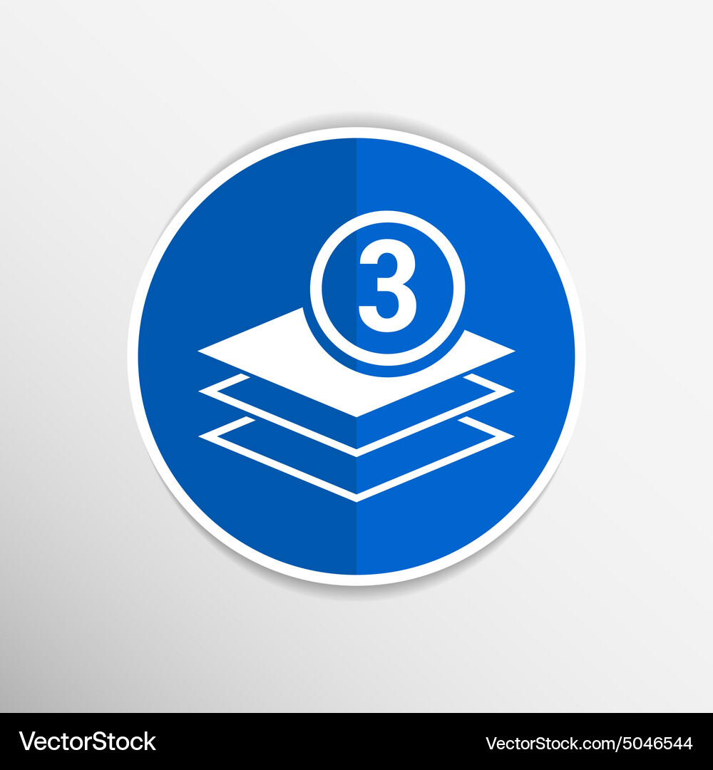 Elegant pyramid multiple layer element icons Vector Image