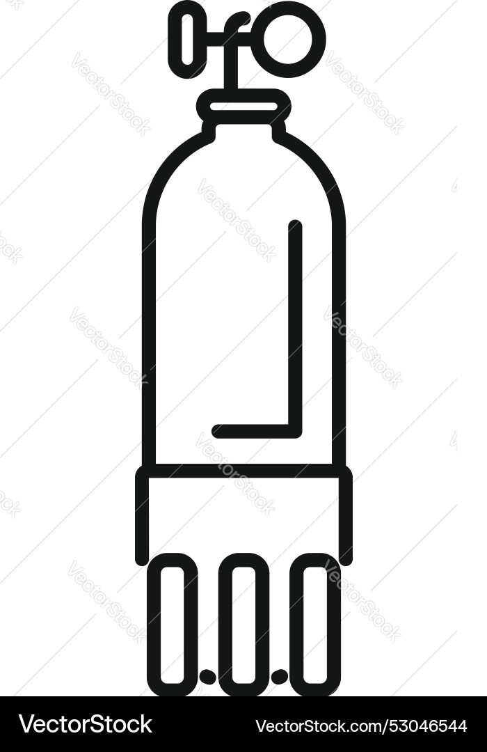 Sauerstoff-Zylinder-Ikone zum Tauchen Sauerstoff-Zylinder-Ikone zum Tauchen vektorbild