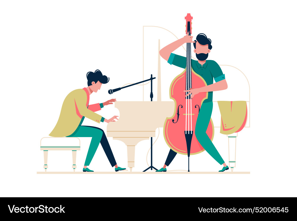 Classical music performance vector image