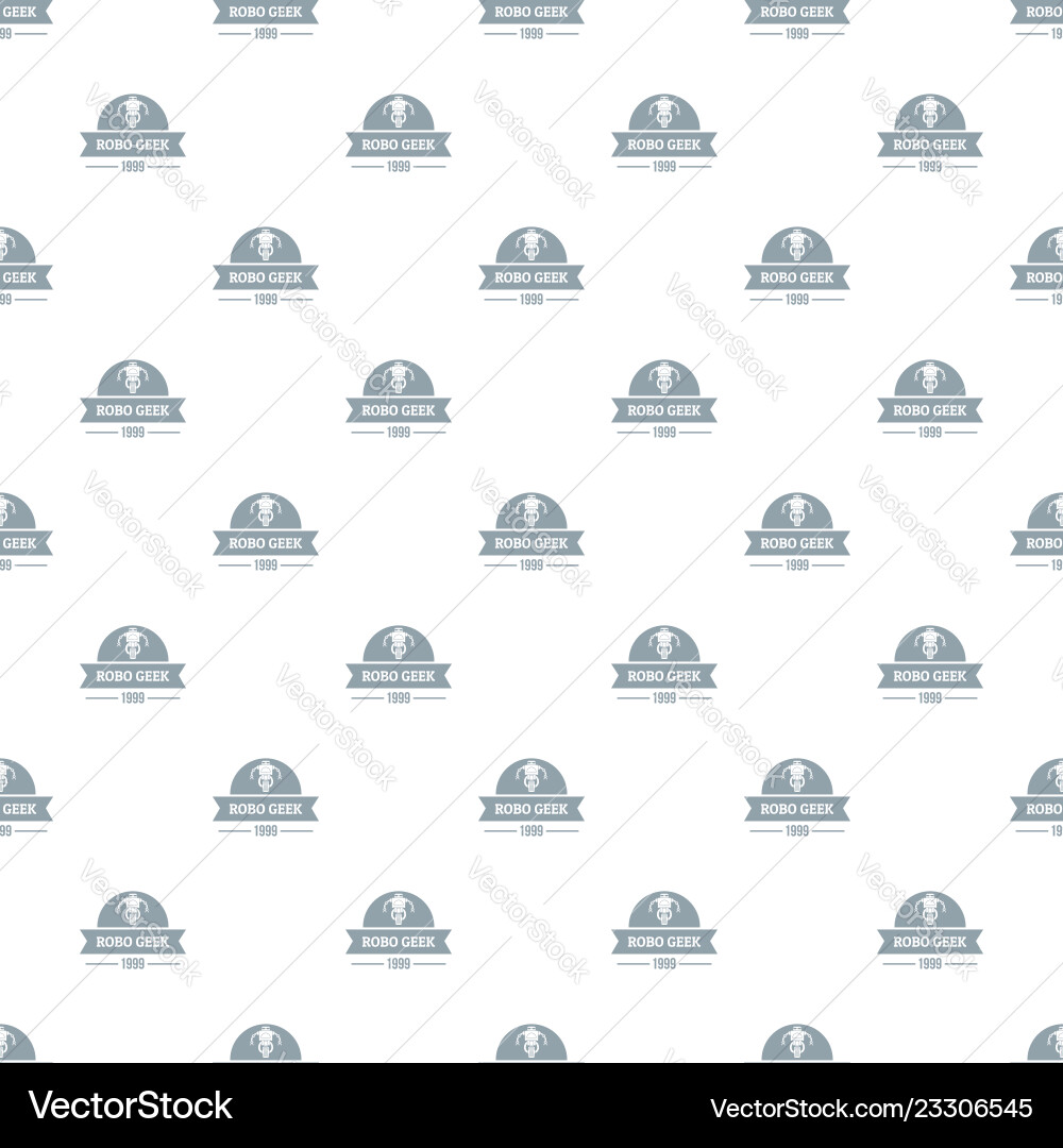 Robotic geek pattern seamless Vector Image