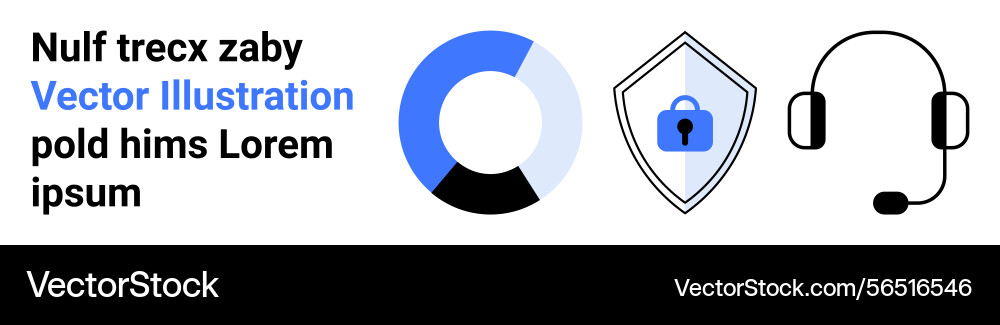 Abstract data chart cybersecurity shield Vector Image