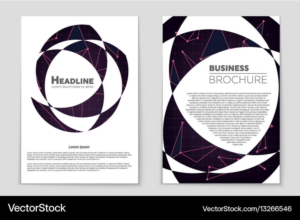 Abstract layout background set for art Vector Image