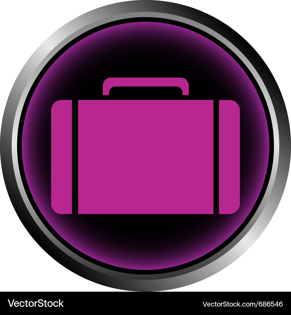 Button with a portfolio Vector Image