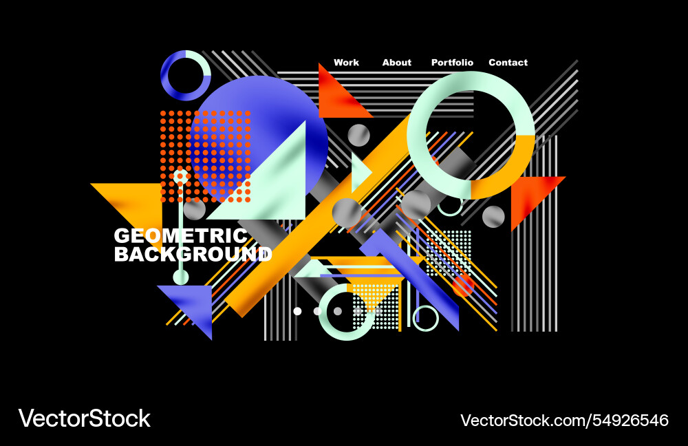 Geometric background showcasing sharp lines Geometric background showcasing sharp lines vector image