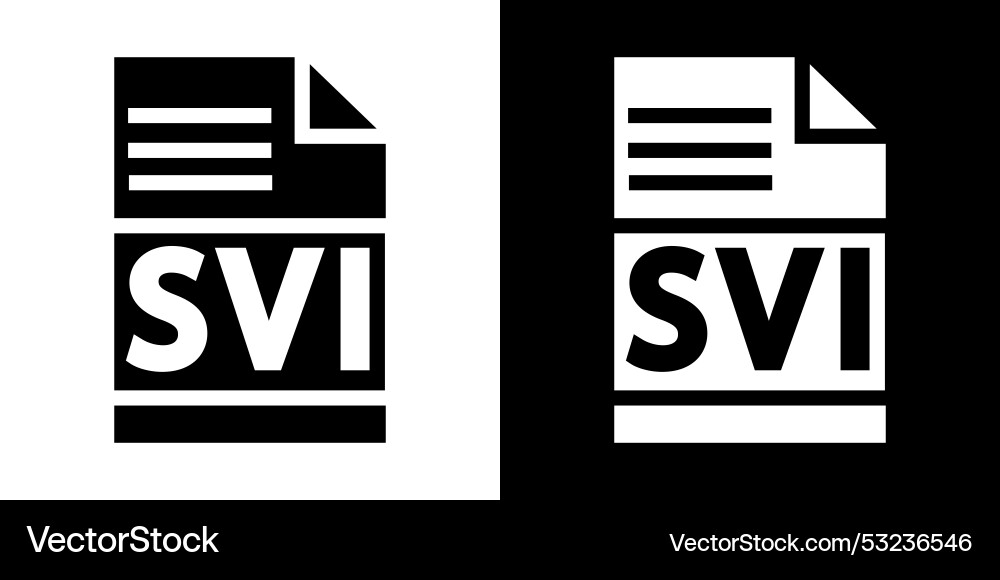 Svi file document icon simple symbol vector image