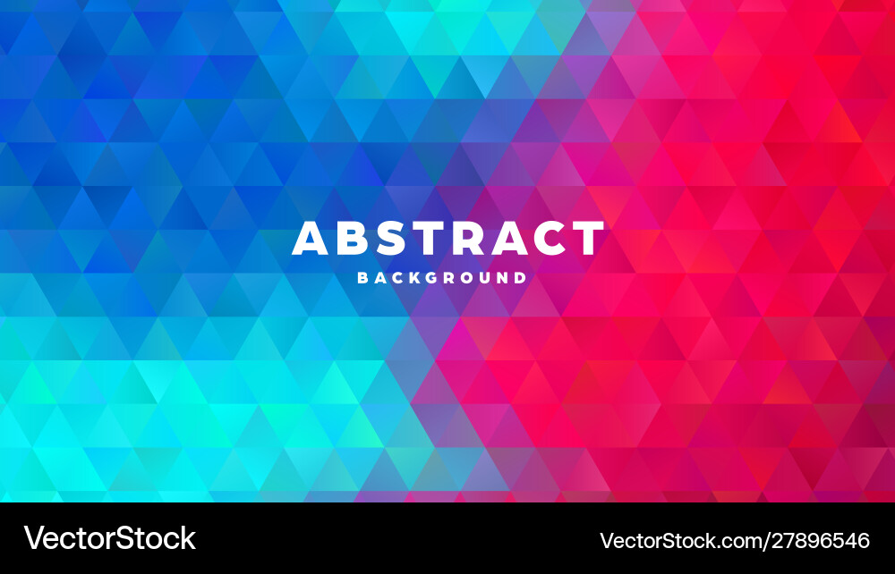 Triangle polygonal abstract background colorful Vector Image