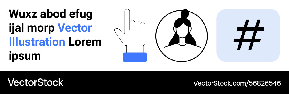 User interaction and profile concept featuring User interaction and profile concept featuring Vector Image
