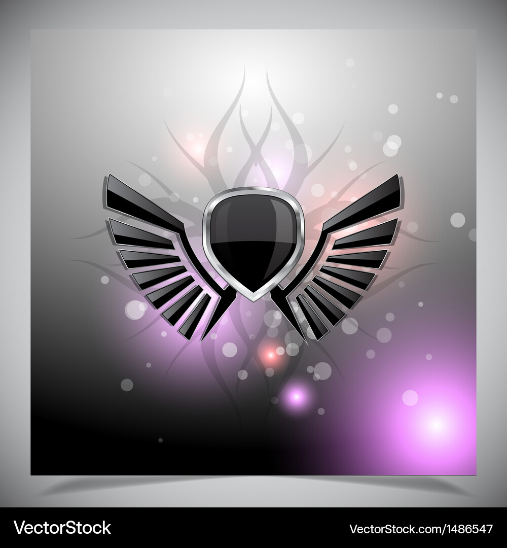 Abstract background with wings Vector Image