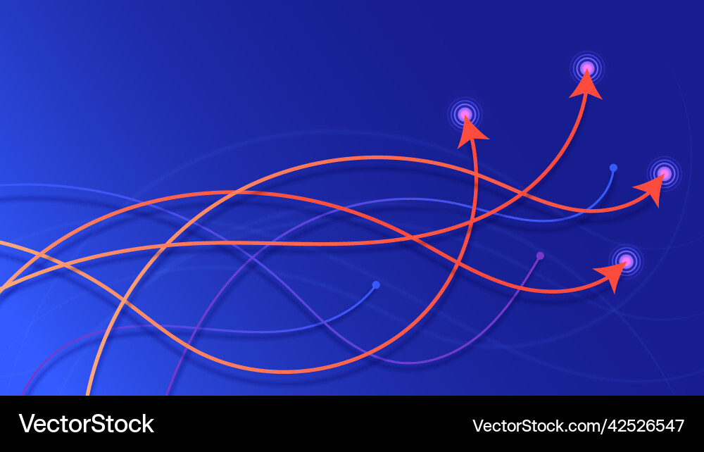Arrow motion smooth wave lines technology concept Arrow motion smooth wave lines technology concept vector image