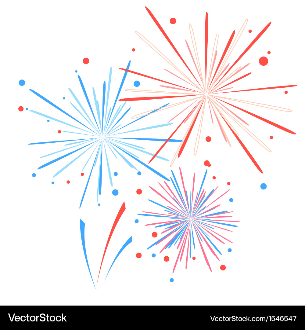 Holiday firework Royalty Free Vector Image - VectorStock