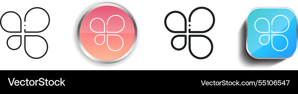 Infographics icon thin linear regular and button vector image