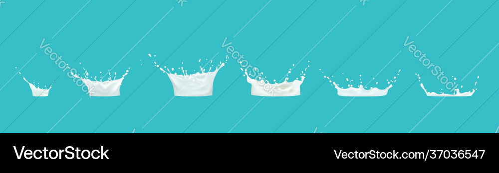 Milk splash sequence animation sprite sheet drip Milk splash sequence animation sprite sheet drip vector image