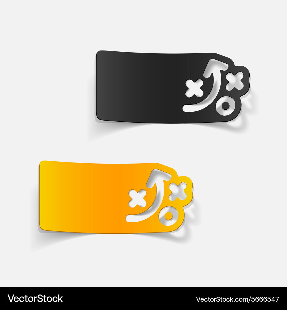 Realistic design element tactics Vector Image