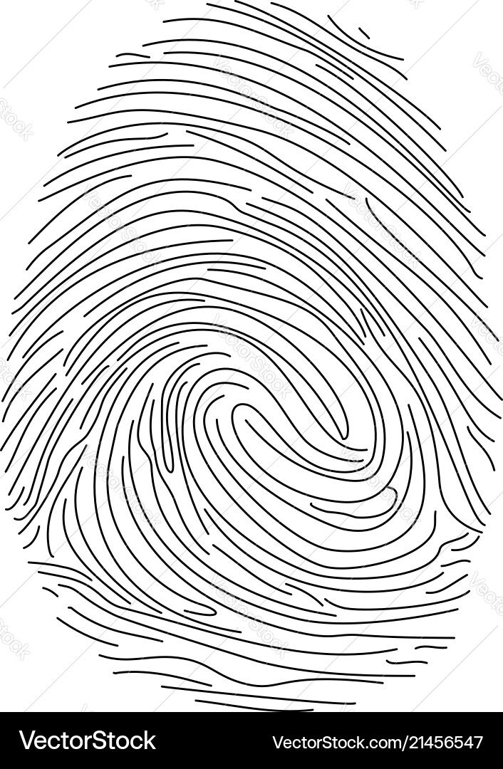 Set of fingerprints icons id security identity Set of fingerprints icons id security identity vector image