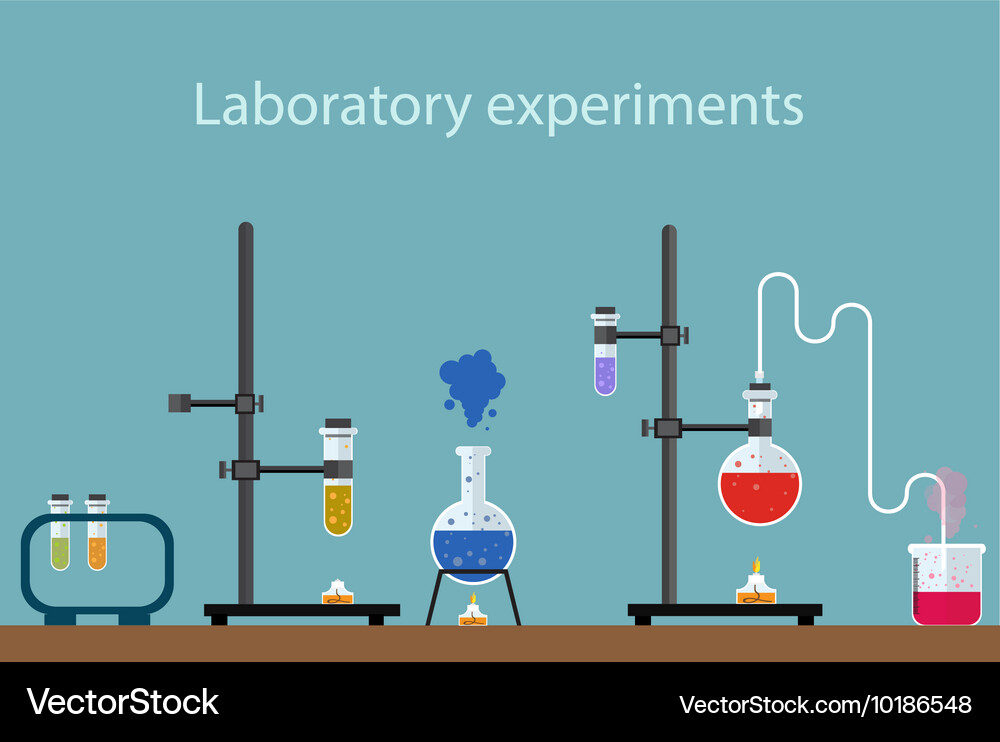 Laboratory experiment Vector Image