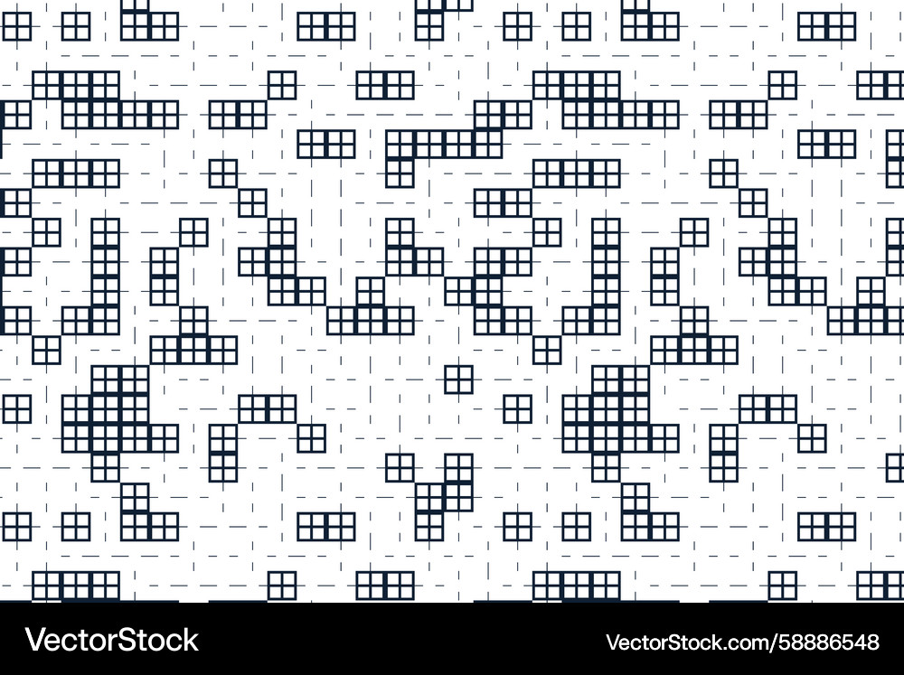 Maze structure structured path seamless pattern Vector Image