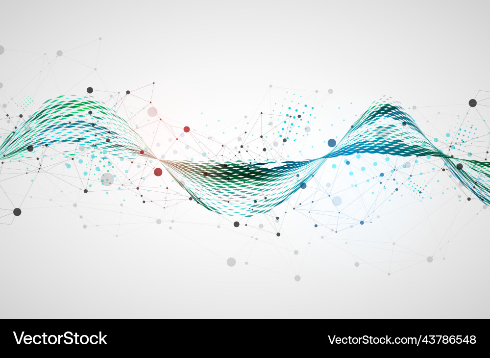 Template for science and technology presentation Template for science and technology presentation vector image