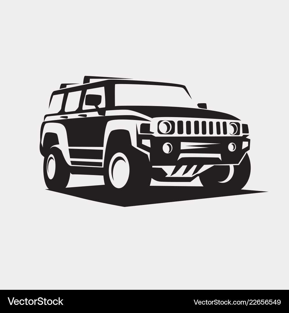 Modern Offroad SUV Logo Vector Image