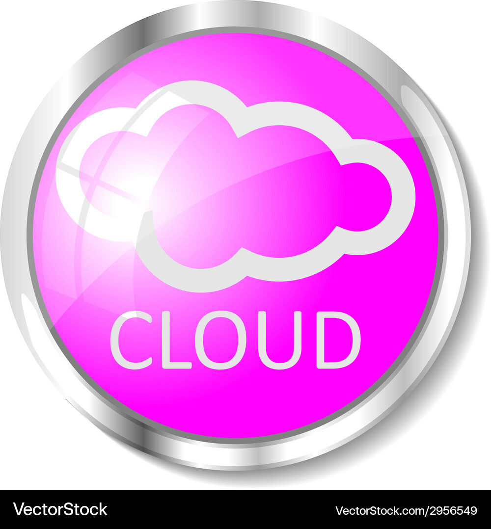 Pink web button Vector Image