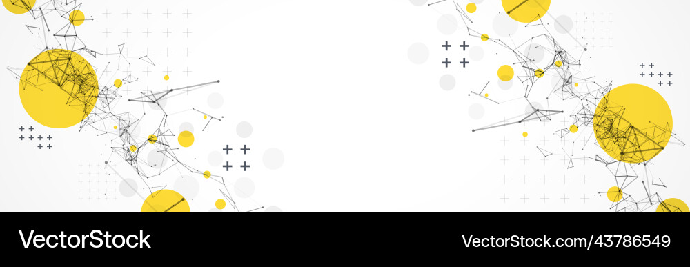 Template for science and technology presentation Template for science and technology presentation Vector Image