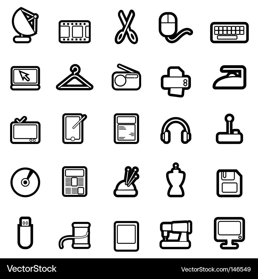 Web Icon Set - Diverse Collection vector image