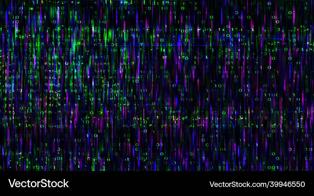 Abstract Binary Code Technology Vector Image