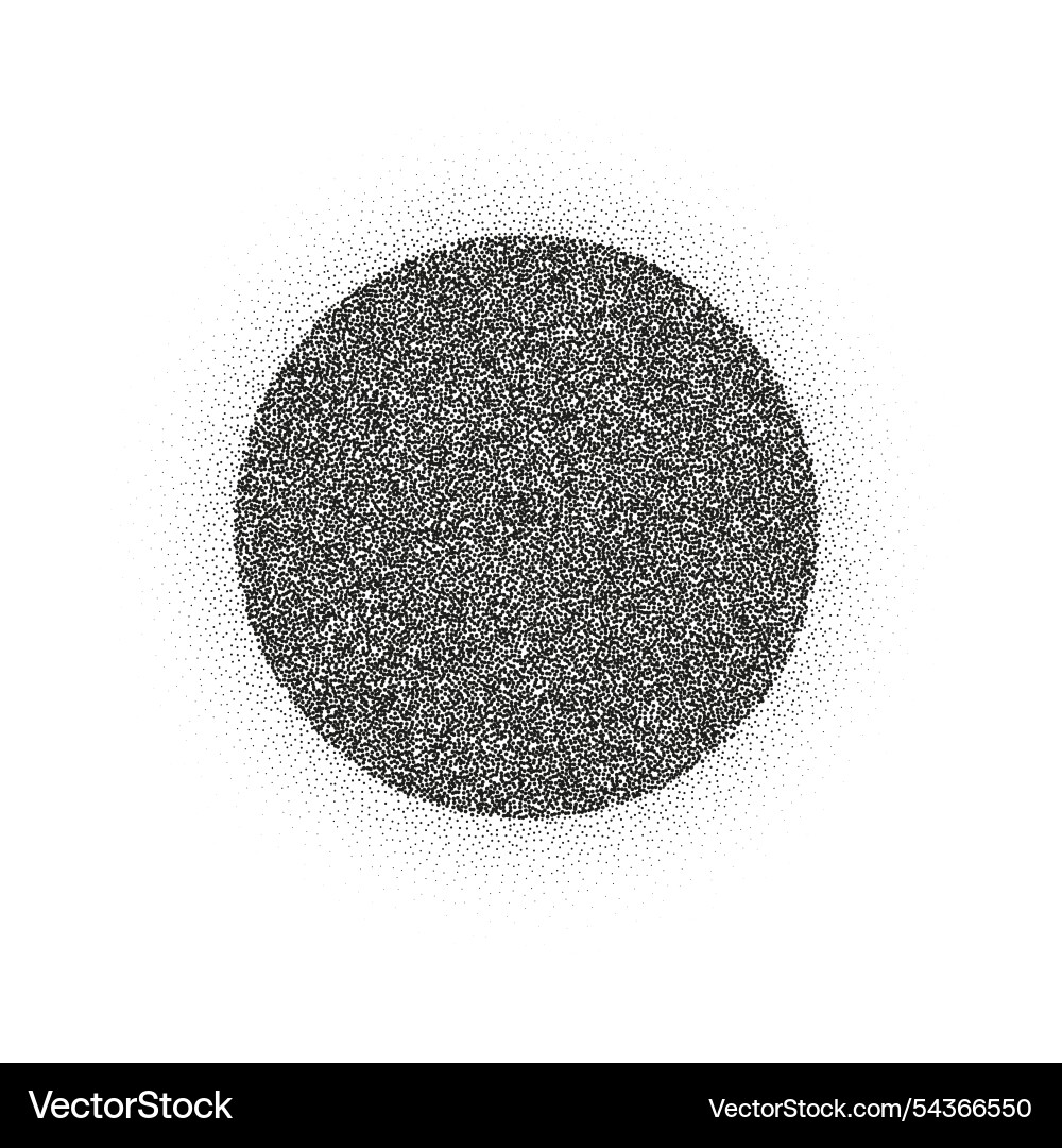 Gradient dots with grainy texture and noise vector image