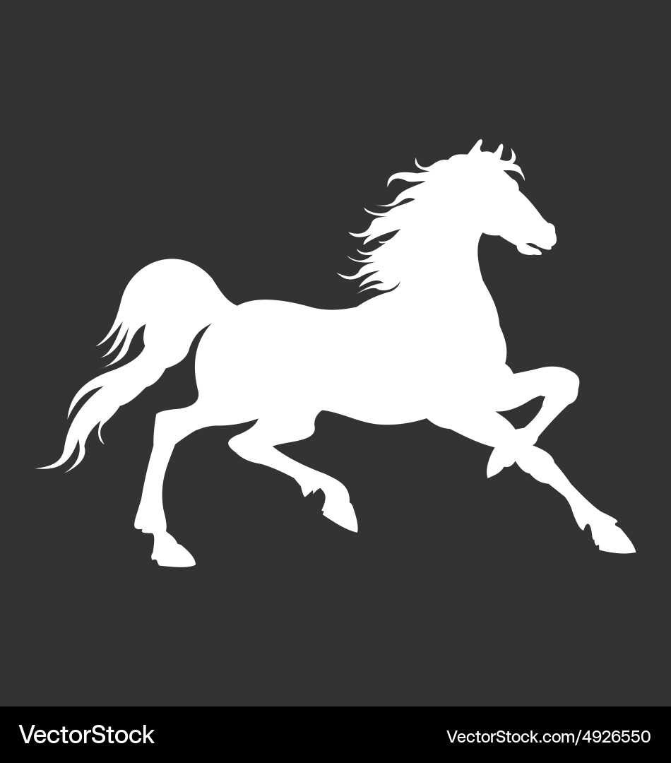 Horse Silhouette Logo Template Vector Image