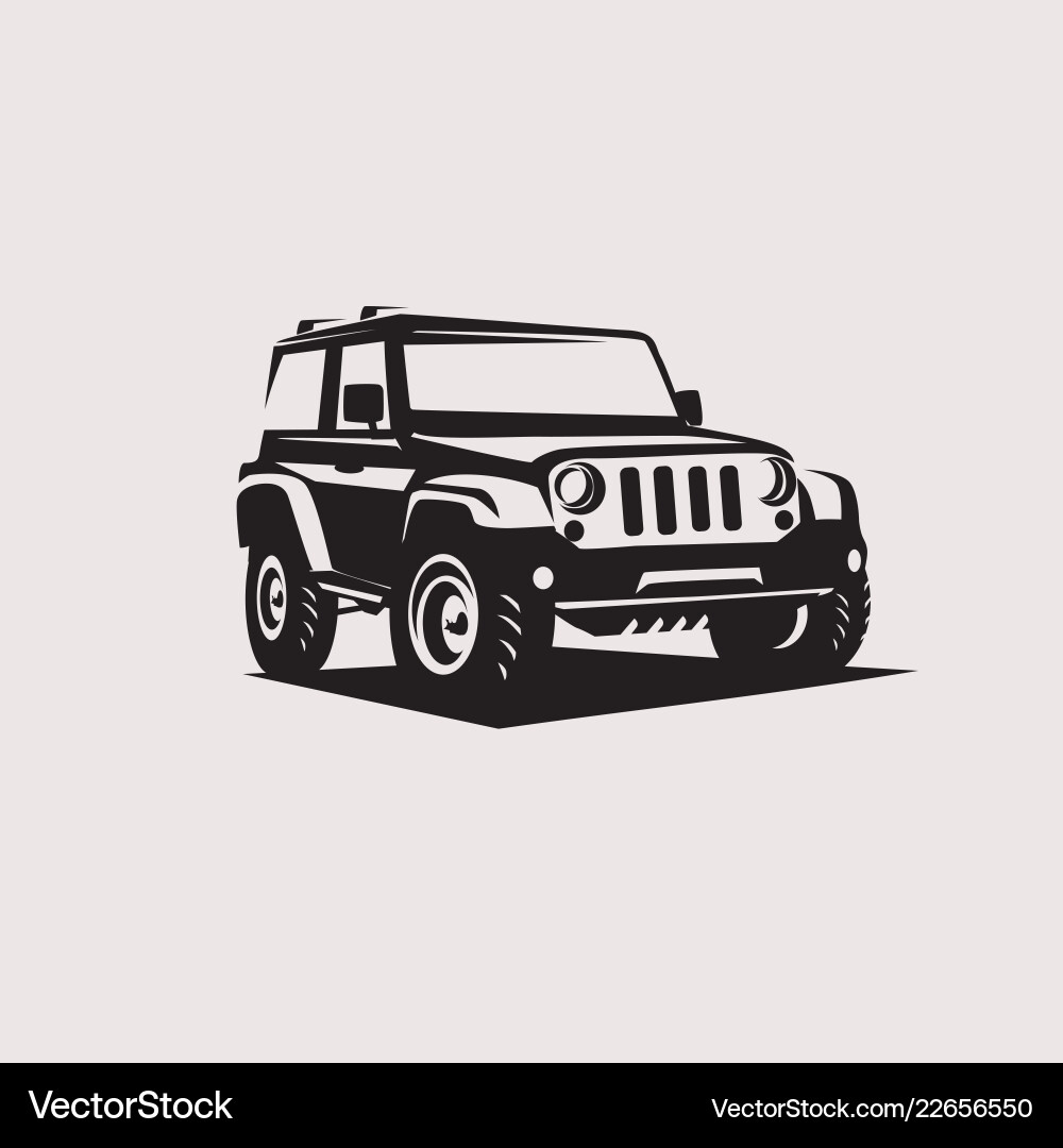 Offroad SUV Logo Template Vector Image