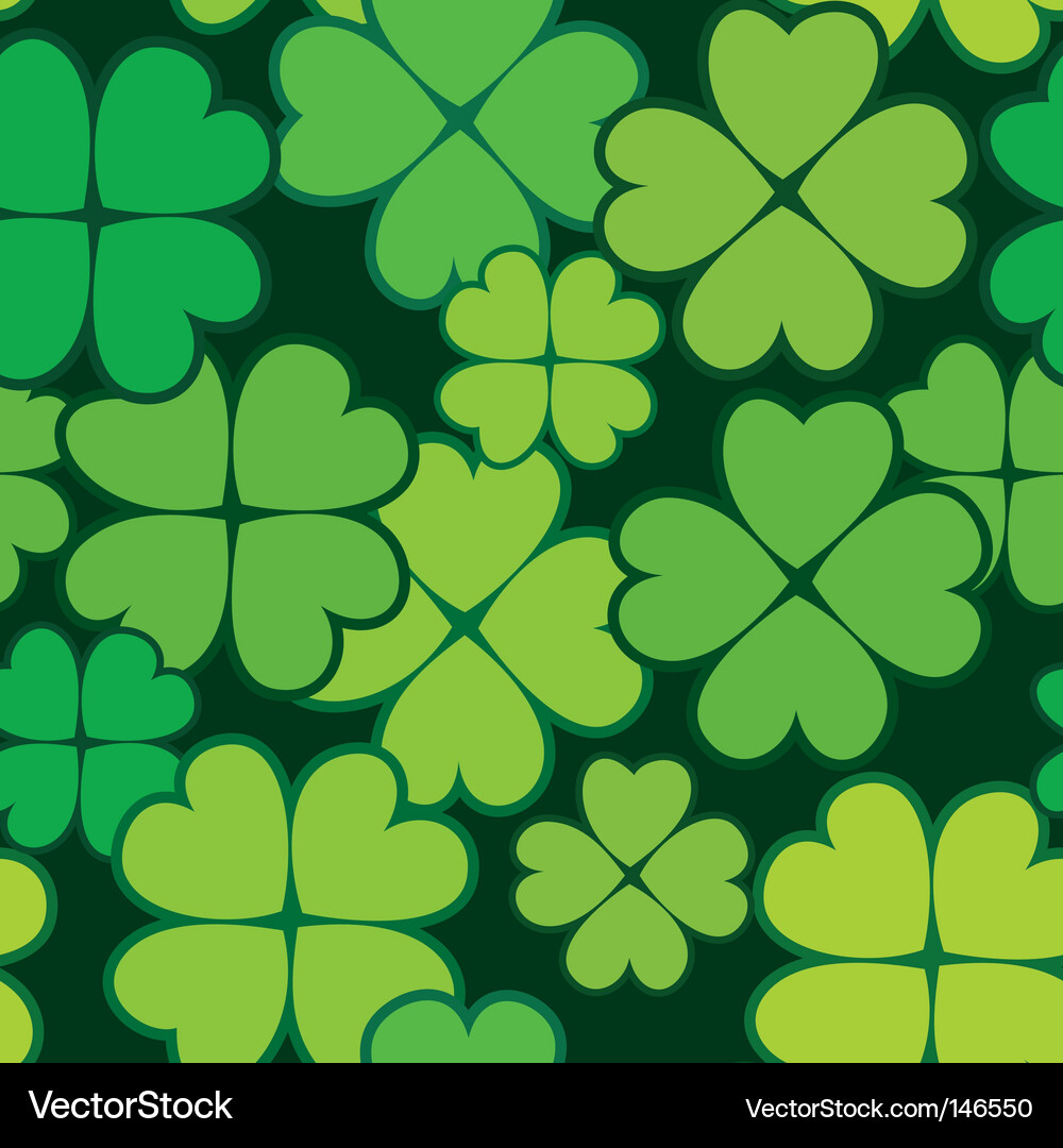 Patricks day abstract seamless background Vector Image