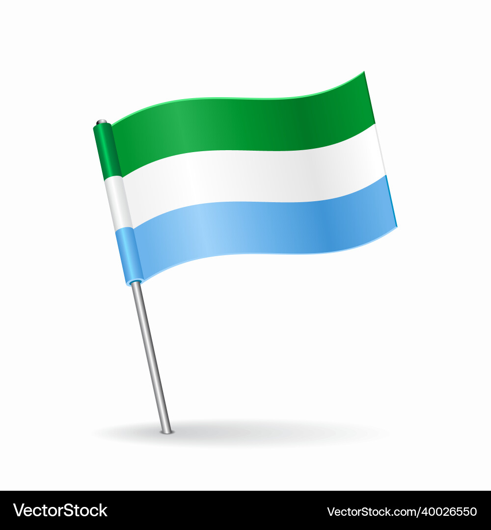 Sierra Leone Flag Pointer Layout vector image