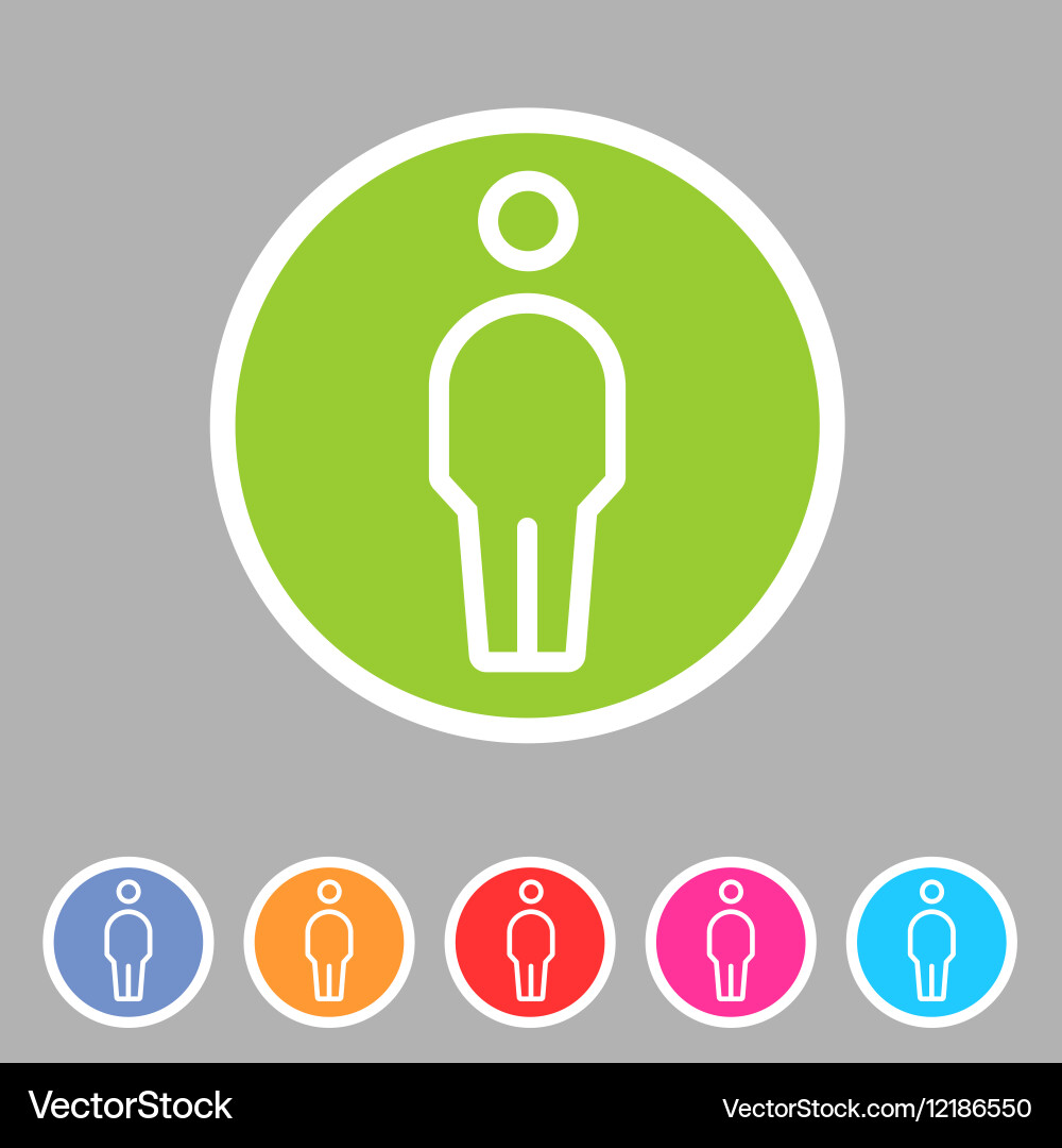 User Icon Set - Person & Man Vector Image