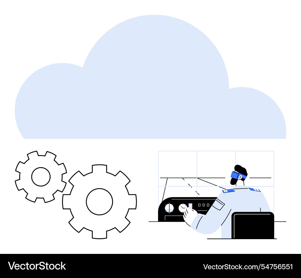 Cloud computing technology and it professional Cloud computing technology and it professional vector image