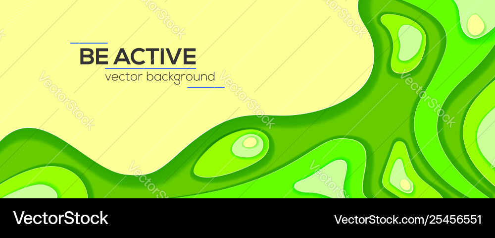 Dynamic papercut 3d background abstract multi Dynamic papercut 3d background abstract multi vector image