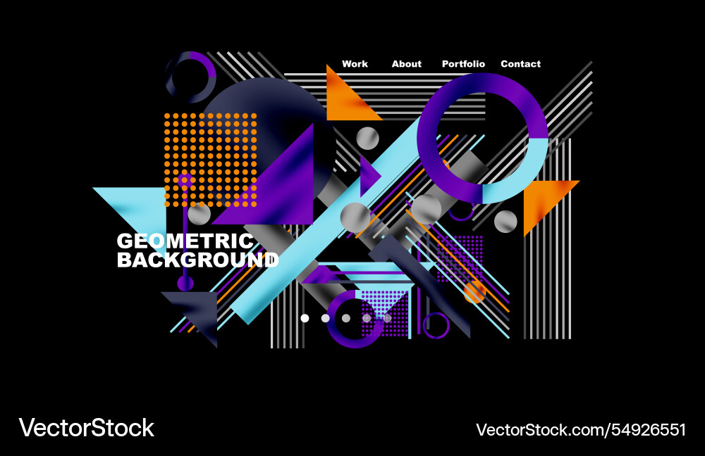 Geometric background showcasing sharp lines Vector Image